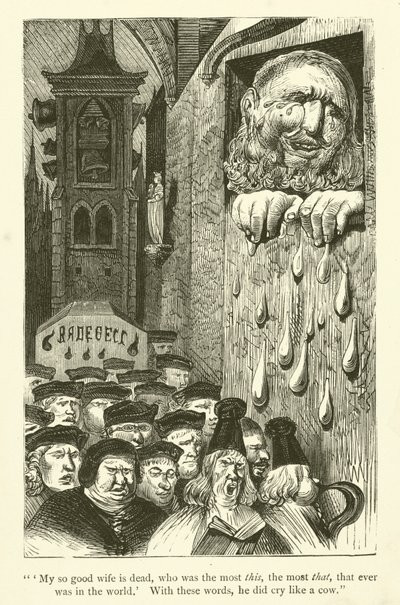 Illustration pour les œuvres de Rabelais - Gustave after Dore